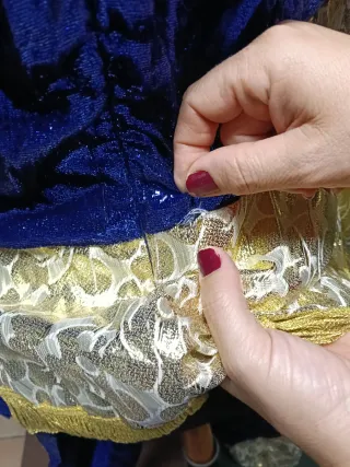 Disfraz Paje Real Azul y Dorado