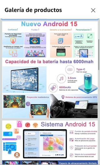 Tablet fezawio Gemini AI 10 30GB RAM 64GB•NUEVA•
