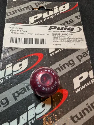 Tapón Aceite Cárter rojo Puig para Honda 