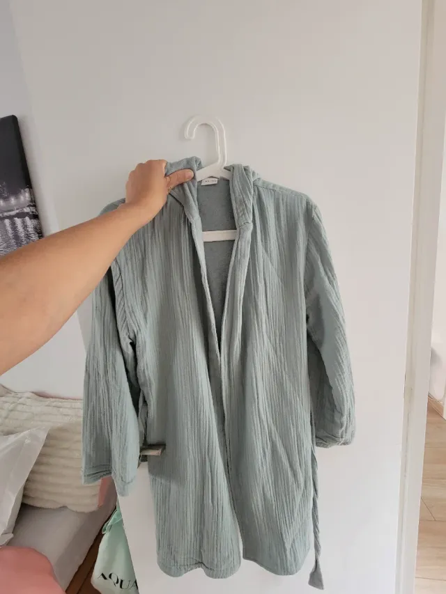 Bata de baño verde talla única