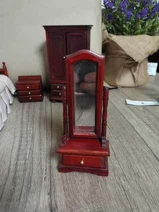Muebles Casa Muñecas Madera Oscura