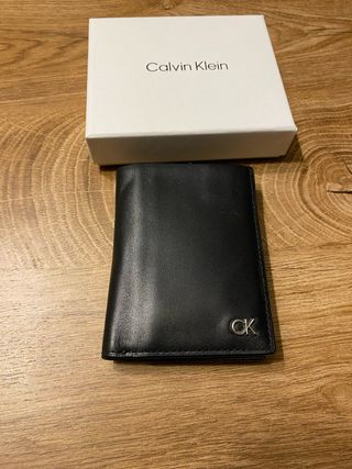 Cartera Calvin Klein Piel Negra Hombre