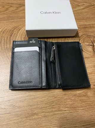 Cartera Calvin Klein Piel Negra Hombre