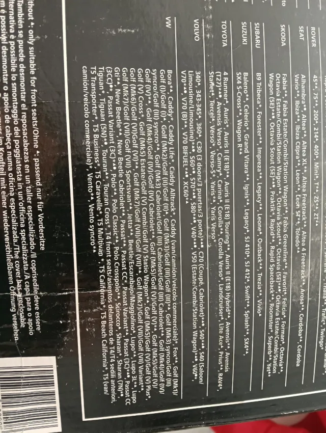 Fundas Asientos Coche Ultimate Speed Set