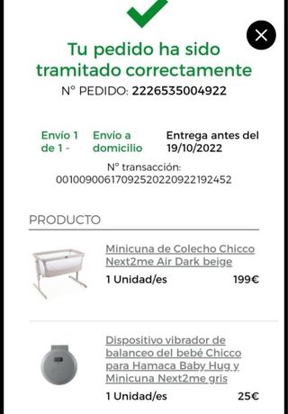 Minicuna Chicco Next2Me Air