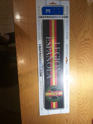 Matrícula Legión Española Decoración