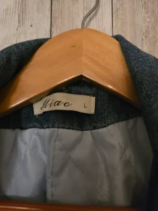 Chaqueta vaquera larga ajustable