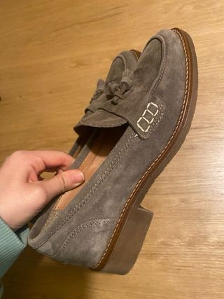 Mocasines Mimao Gris Talla 38
