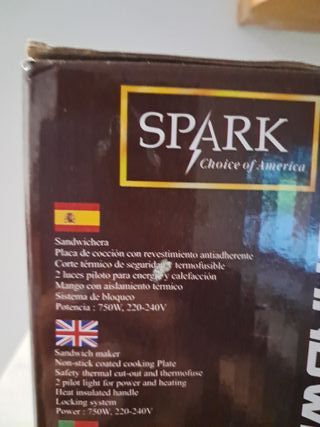 Sandwichera Spark 750W
