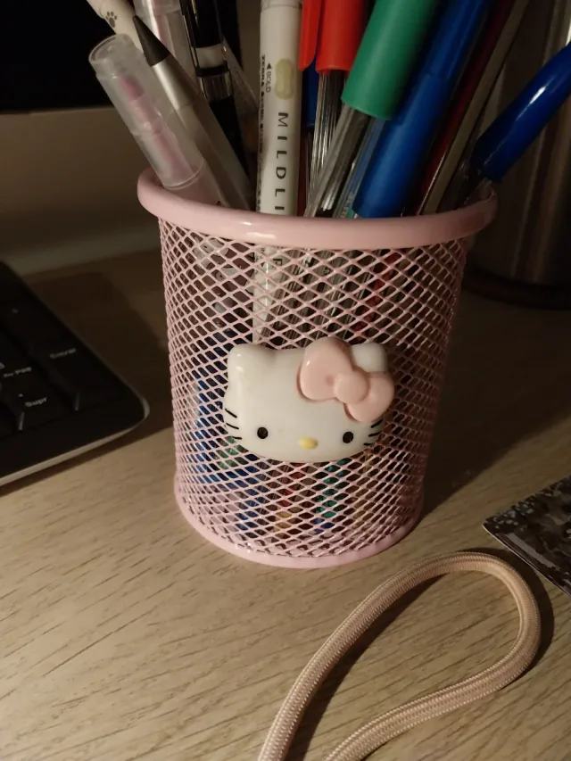 Bote portalápices rosa Hello Kitty