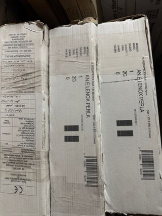 9 cajas Azulejos cerámico Lenox - cemento perla