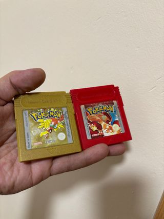 Lote Pokemon Oro y Rojo Game Boy