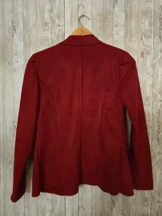 Chaqueta ante con botones 
