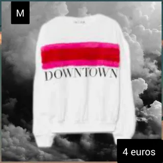 Jersey blanco con banda roja talla M
