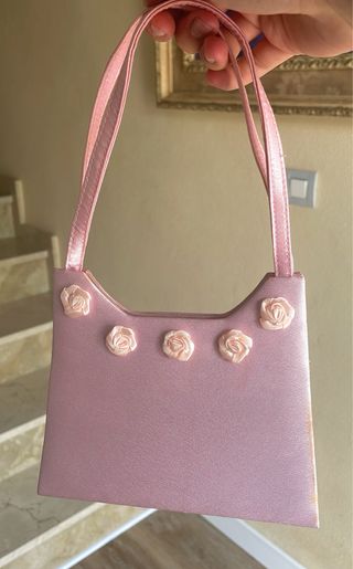 BOLSO DE FIESTA ROSA PALO