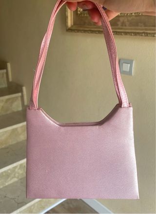 BOLSO DE FIESTA ROSA PALO