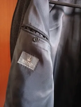 Macson abrigo largo abotonado para hombre 