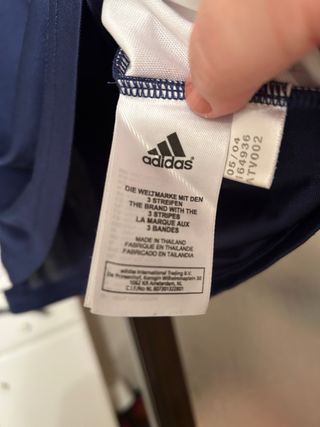 Camiseta Adidas Talla S Azul y Blanca