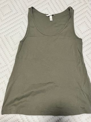 Camiseta tirantes premamá verde oliva