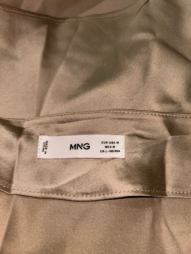 Blusa beige tirantes mujer