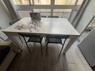 Mesa extensible Ikea blanca
