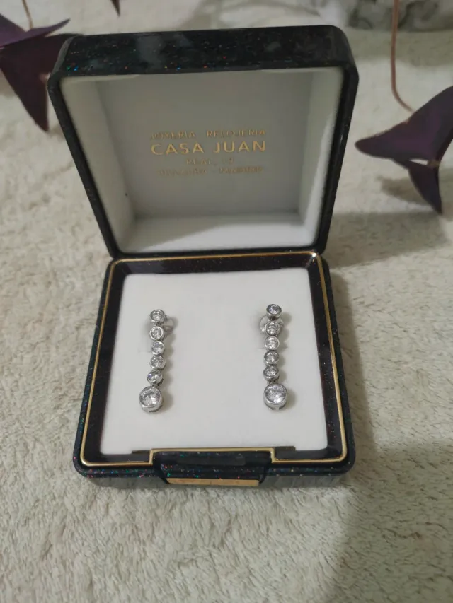 Pendientes brillantes - Plata Ley 925