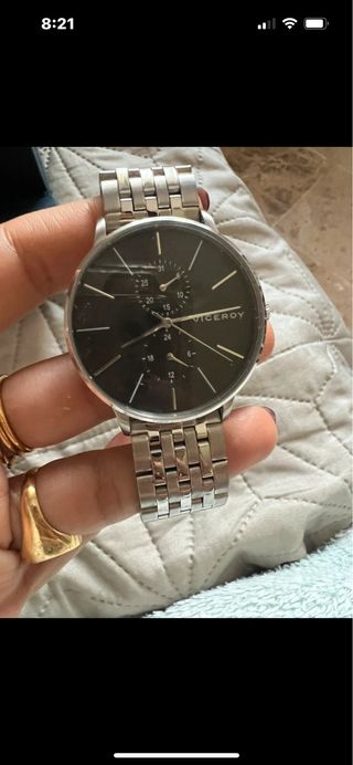 Reloj Viceroy Negro y Plateado Unisex
