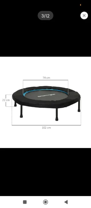 Trampolín Fitness Sportnow Hexagonal