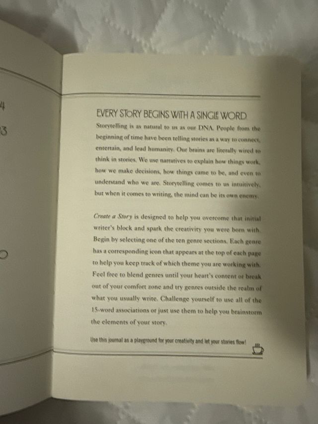 Libro para escritores con prompts para relatos