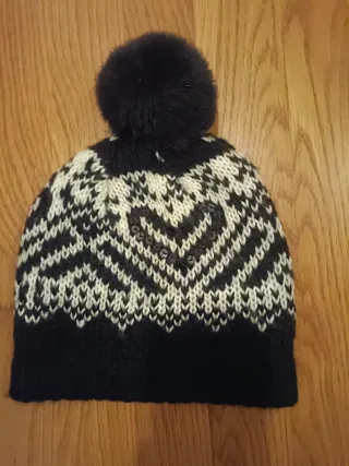 Gorro Bijou Brigitte negro y blanco