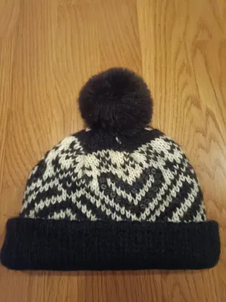 Gorro Bijou Brigitte negro y blanco