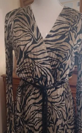 Vestido Mango Animal Print Midi