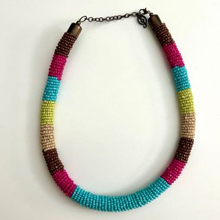 Collar Stradivarius Cuentas Multicolor