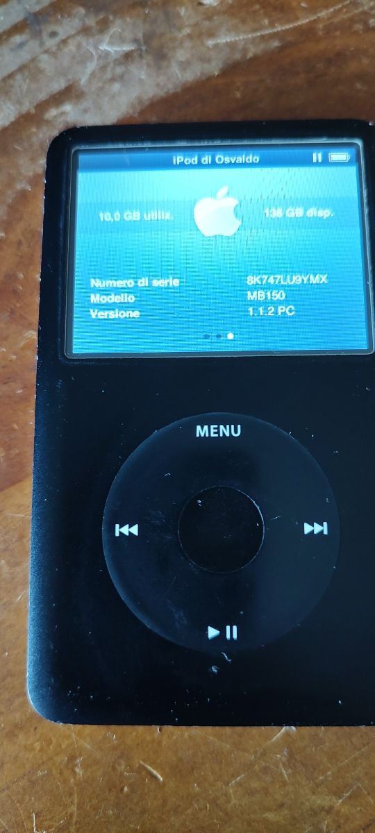Ipod classic 160 GB quinta generazione 