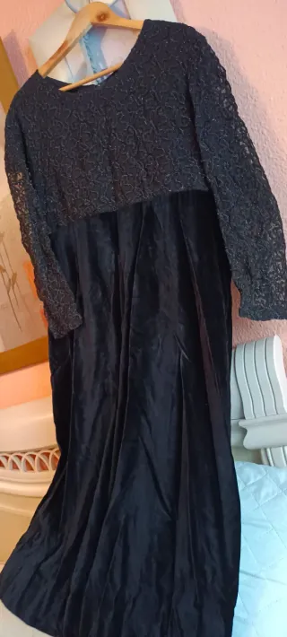 Vestido de fiesta negro talla 54/56