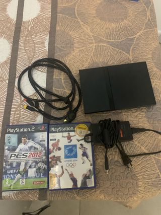 Consola PlayStation 2 con 2 juegos
