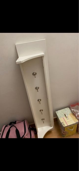 Estantería Balda Perchero Ikea Blanca