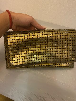 Bolso de fiesta tono cobre 