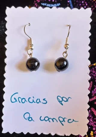 Echarpe terciopelo hojas moradas + pendientes