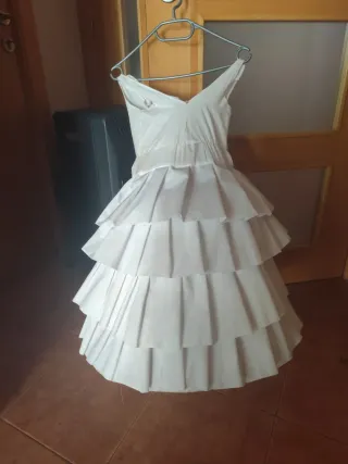 Cancán Fallera Niña Blanco 6-10 años.