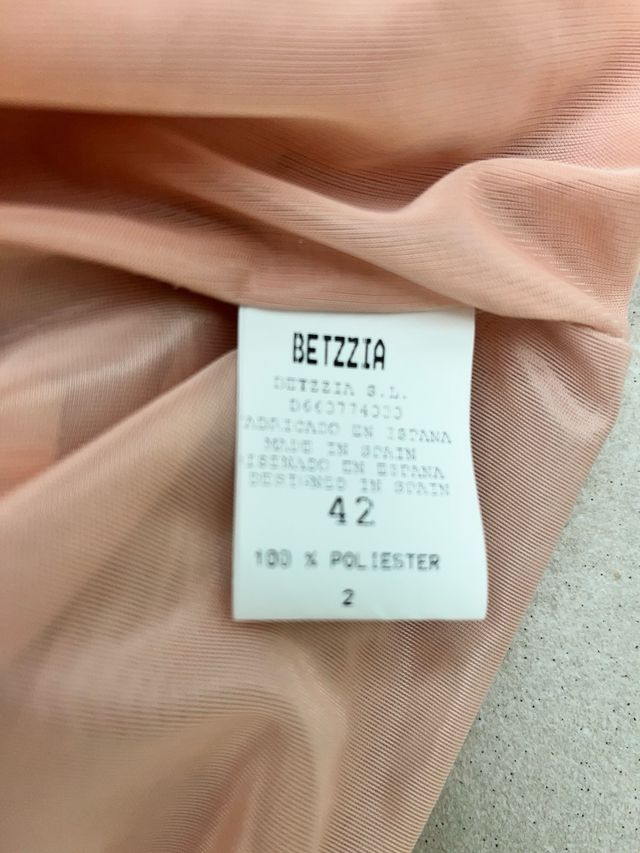 Vestido cóctel falda lentejuelas oro y rosa