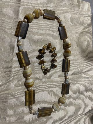 Set Bracciale e Collana Occhio di Tigre