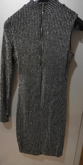 Vestito Tally Weijl glitter nero/argento