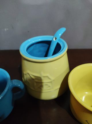 Set 8 pezzi tazze e barattoli