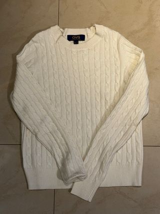 OVS Pullover Bianco Taglia S
