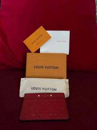 Tarjetero Louis Vuitton Rojo