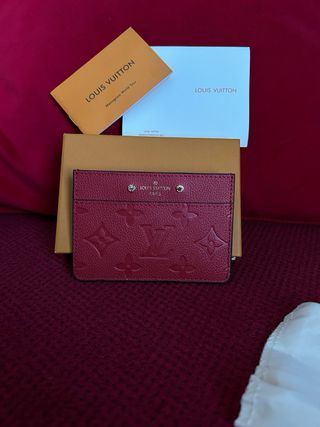 Tarjetero Louis Vuitton Rojo