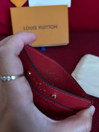 Tarjetero Louis Vuitton Rojo