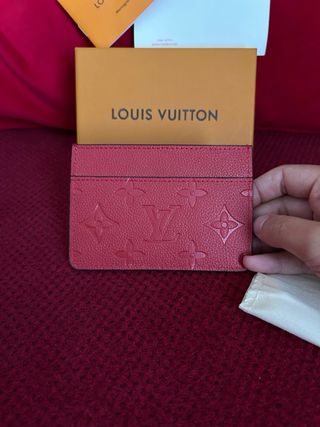 Tarjetero Louis Vuitton Rojo