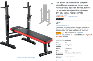 Banco de musculación plegable ISE